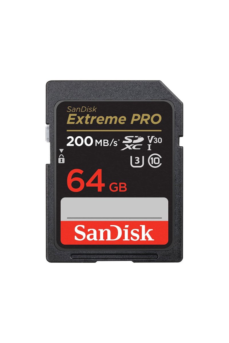 SanDisk Extreme Pro SD UHS I 64GB Card 4K-200MB/s