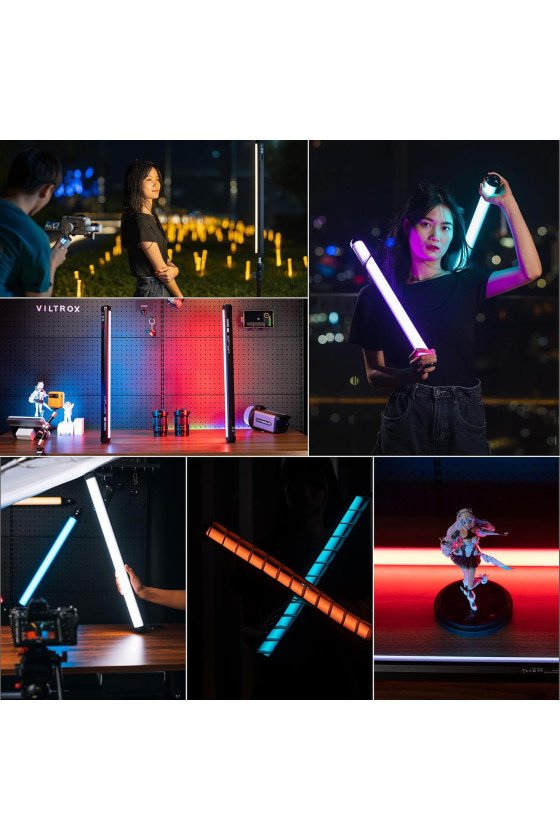 Viltrox K60 RGB Tube Light, 22.4'' with Built-in Rechargeable Battery