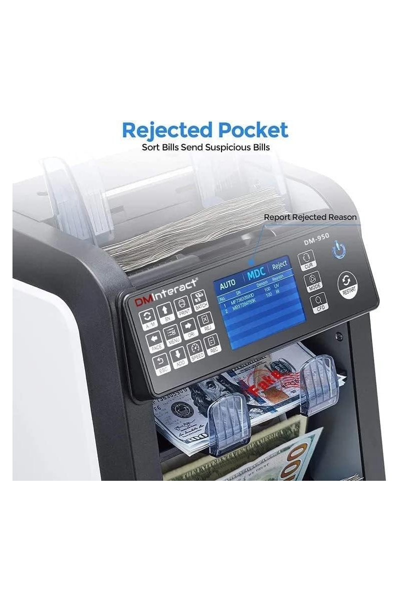 DMInteract DM-950 2 Pocket 15 Multi Currency Sorter
