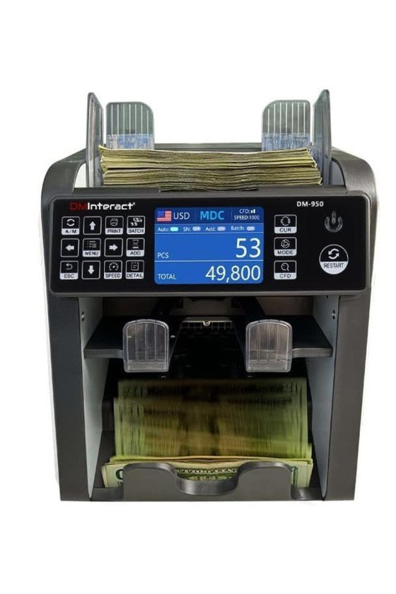 DMInteract DM-950 2 Pocket 15 Multi Currency Sorter