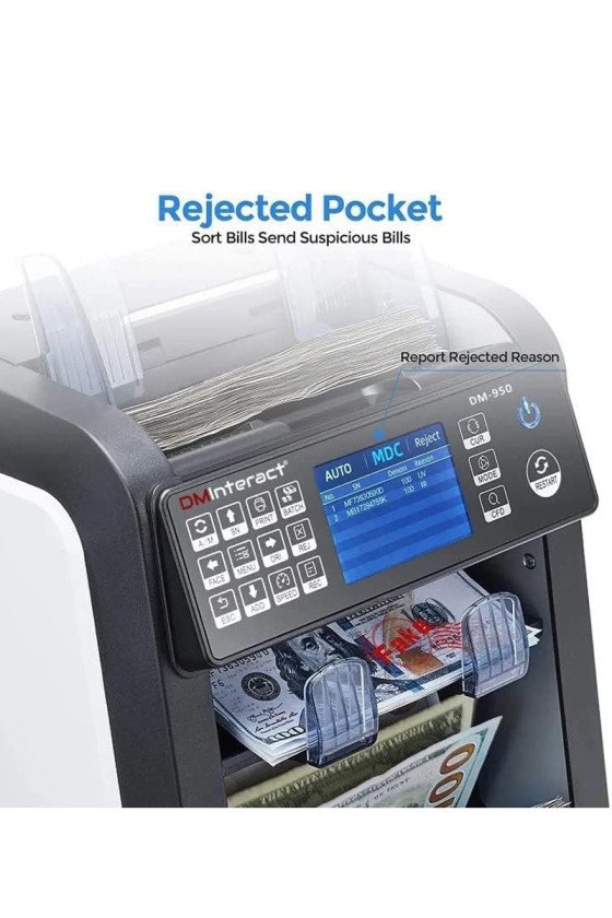 DMInteract DM-950 2 Pocket 15 Multi Currency Sorter