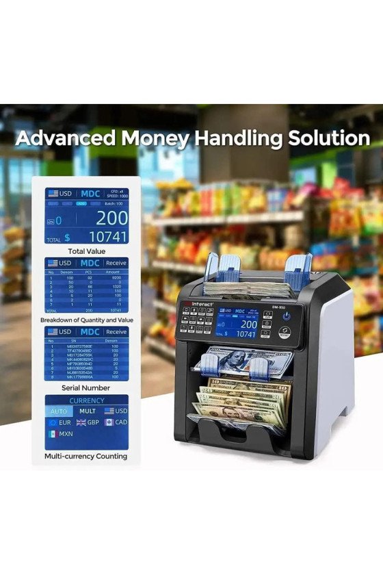 DMInteract DM-950 2 Pocket 15 Multi Currency Sorter