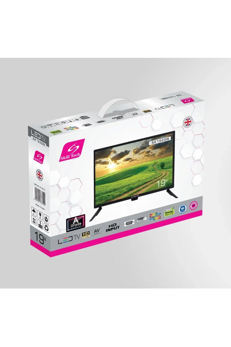 Skill Tech 19" Normal HD Ready LED TV with A Grade panel