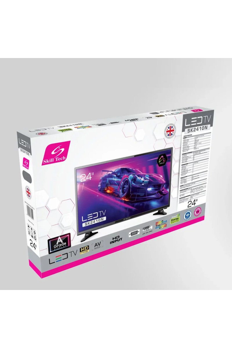 Skill Tech 24" Normal HD Ready LED TV with A Grade panel