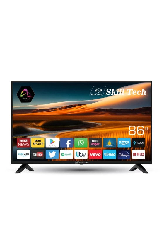 Skill Tech 86 "Smart 4K UHD LED TV Android 14 with A Grade panel